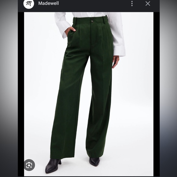 Madewell The Petite Harlow Wide-Leg Pant in Drapey Twill Size 2P - Picture 2 of 4